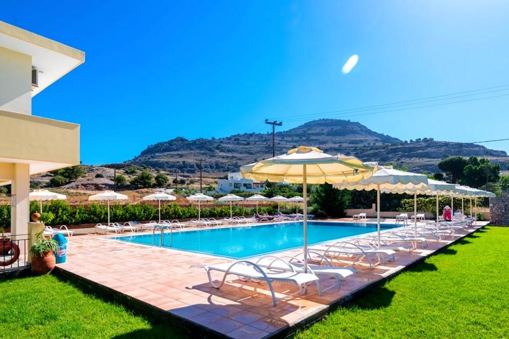 Sunshine Hotel Lardos Exterior foto